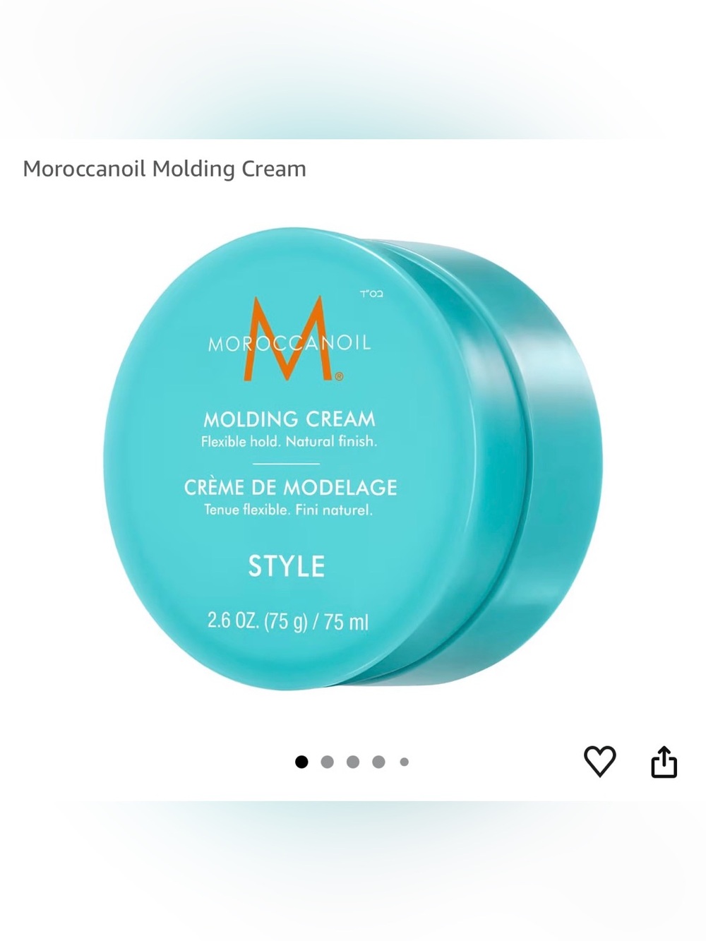 NEW Moroccanoil Molding Cream - Flexible Hold Styling